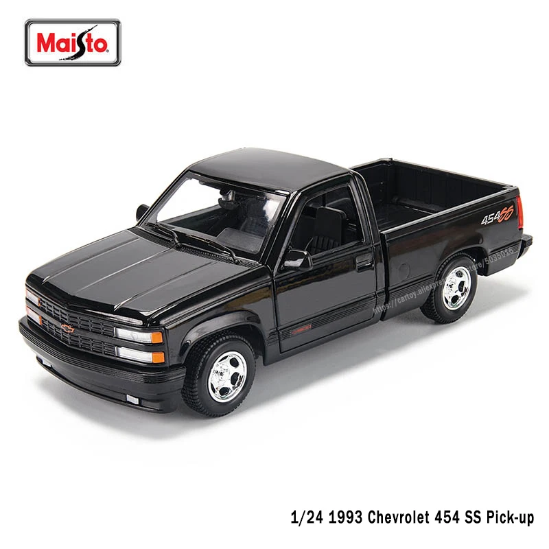 Maisto 1:24 1993 シボレー 454 SS ピックアップシミュレーション合金車モデル工芸品装飾コレクションおもちゃツールギフト誕生日プレゼント