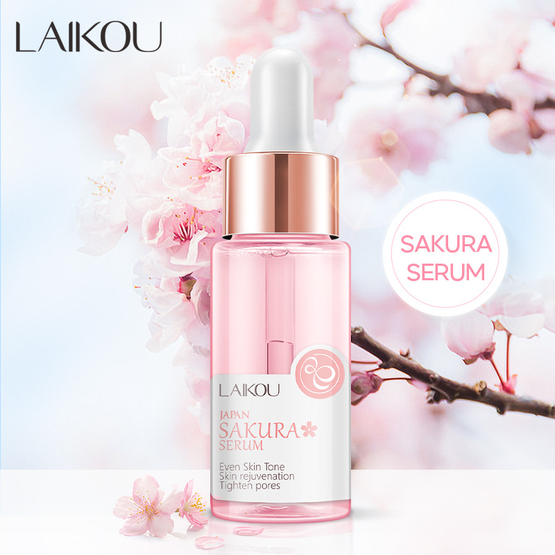 LAIKOU Sakura Essenza per il viso Siero antirughe Ridurre i pori Anti-età Idratante Cura della pelle secca 17ml
