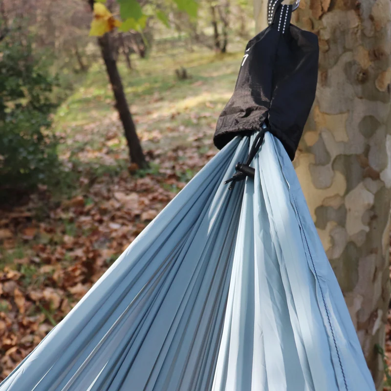 Lightweight Parachute Hammock com 2 Tree Strap, Camping Único, Portátil, 300x140cm, 2 Ganchos