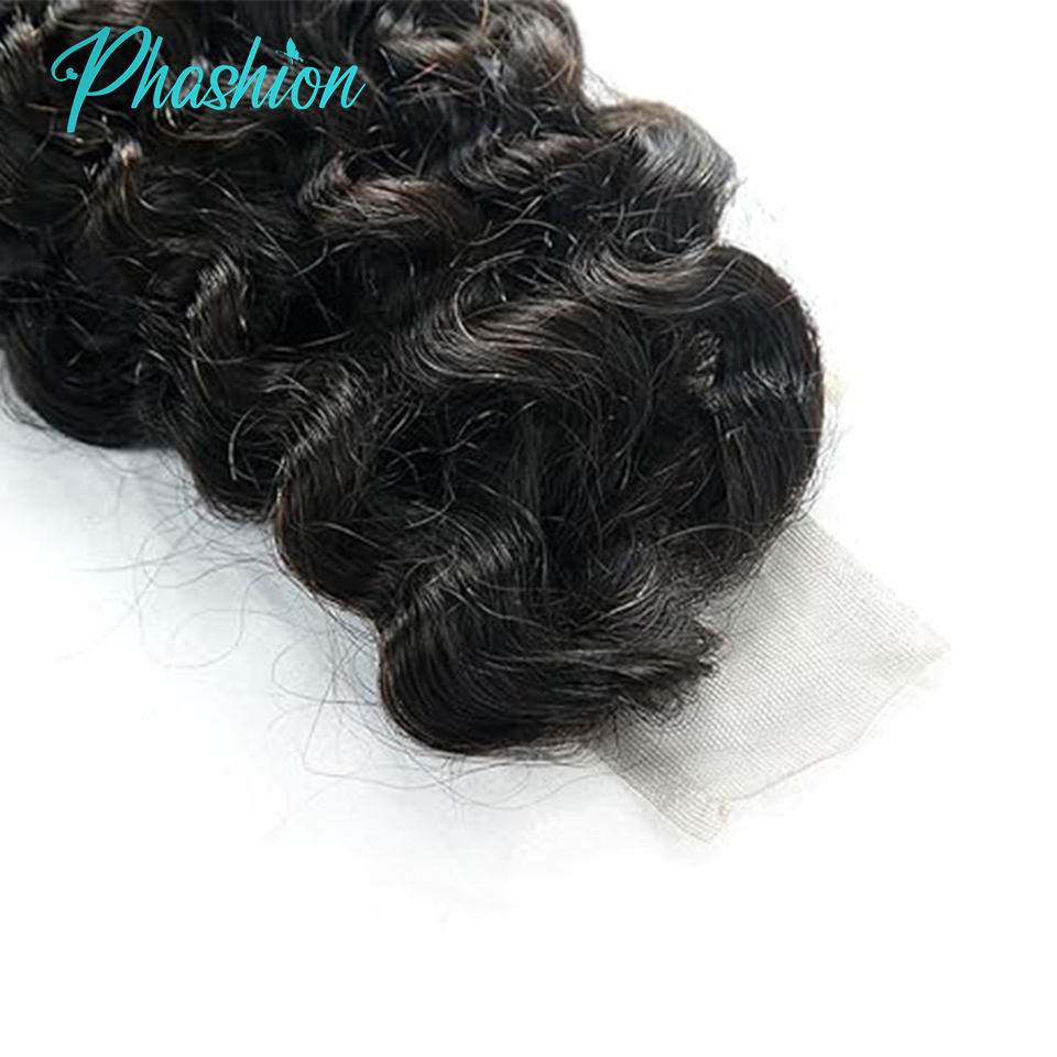 ファッション Kim K ウォーターウェーブ 2x6 スイスレース閉鎖人毛変態ストレートカーリールーズディープ焼き中間部分透明正面