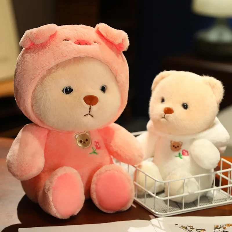 คอสเพลย์ตุ๊กตาหมีแพนด้าตุ๊กตาหนานุ่มการ์ตูนสัตว์ plushie หมอนการตกแต่งบ้านของขวัญวันเกิด