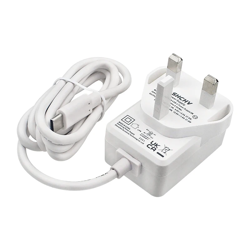 Блок питания Raspberry Pi 5 27 Вт, 5,1 В, 5 А, зарядное устройство USB Type C, вилка европейского стандарта, США, Великобритании для Raspberry Pi 5/4B RPI 5