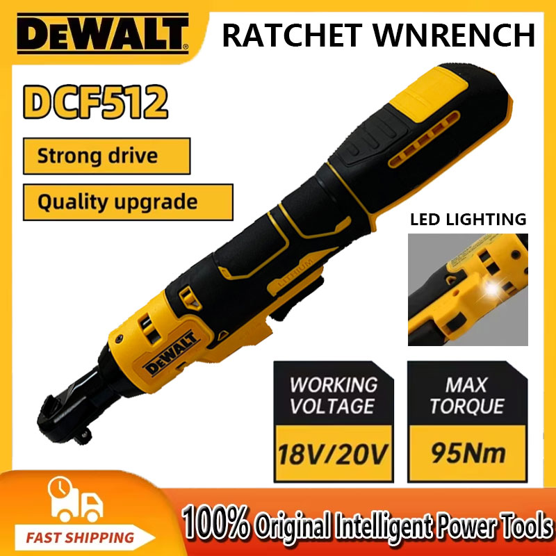 Dewalt DCF512 Llave de ángulo recto de trinquete sin escobillas de 1/2 pulgadas Controlador inalámbrico LED Llave de potencia de velocidad variable Herramientas eléctricas de 20 V