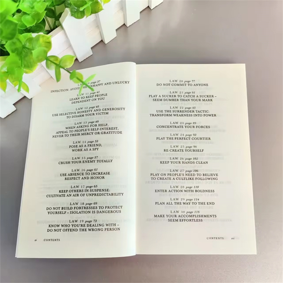 2025 Hot De beknopte 48 wetten van de macht Engels boek door Robert Greene Politieke leiderschap Politieke filosofie Motivatieboeken