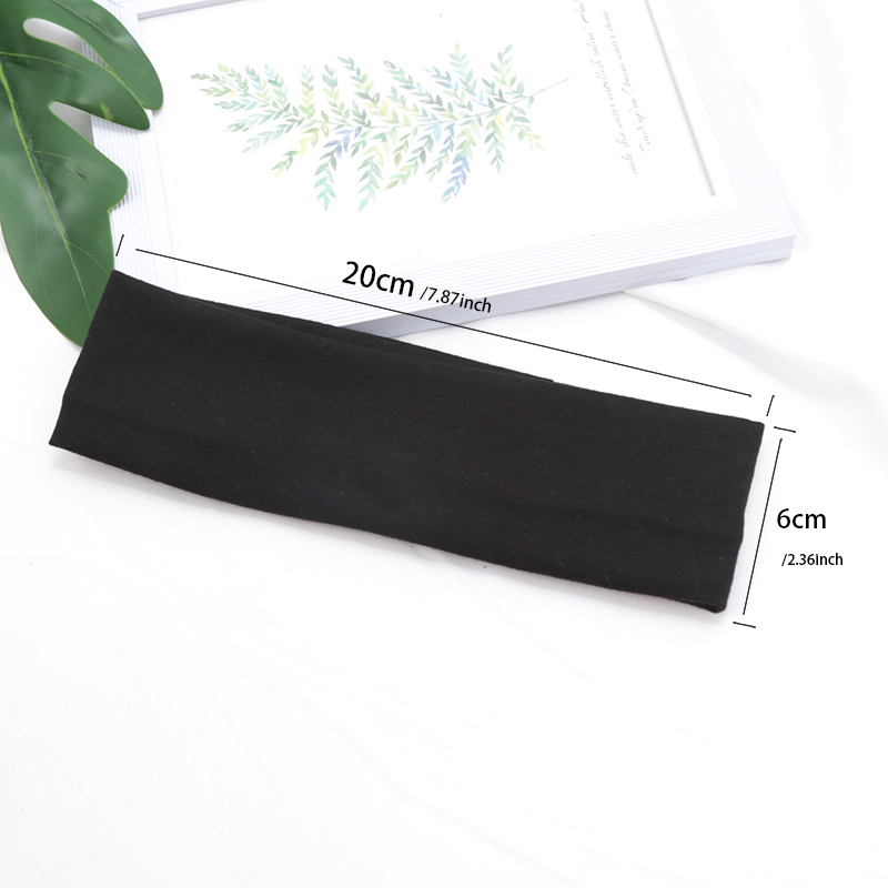 Elastic Hair Fashion Sports Headbands for Women Solid Bands Running Fitness Yoga Hair Bands Stretch Makeup Hair Accessories