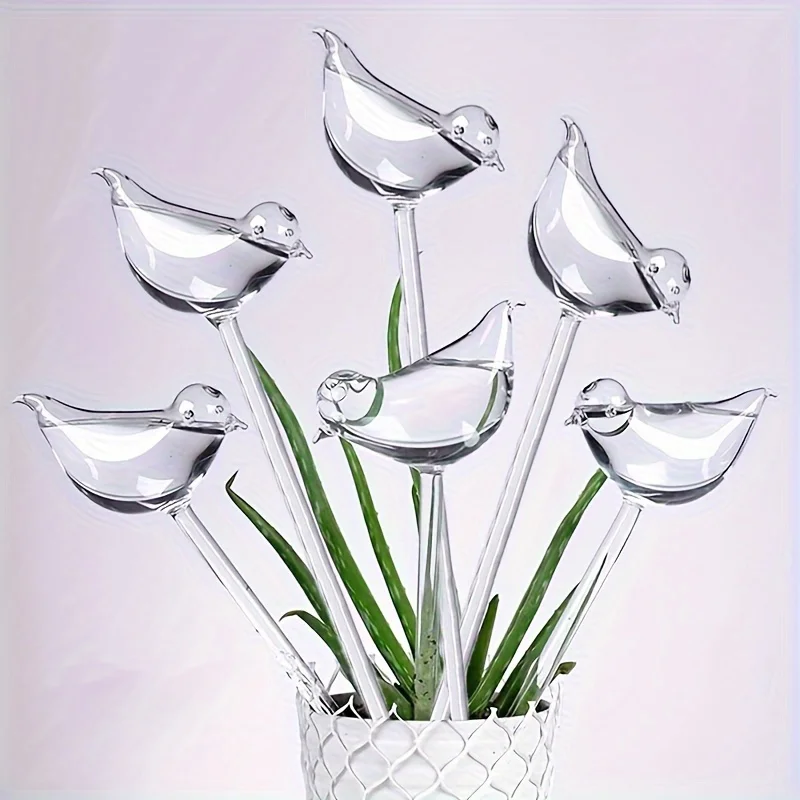 2 stücke/5 stücke Automatische Pflanze Selbst Bewässerung Vogel Form Wasser Gerät Kunststoff Tropf Bewässerung System für haus Garten Blume Pflanzen