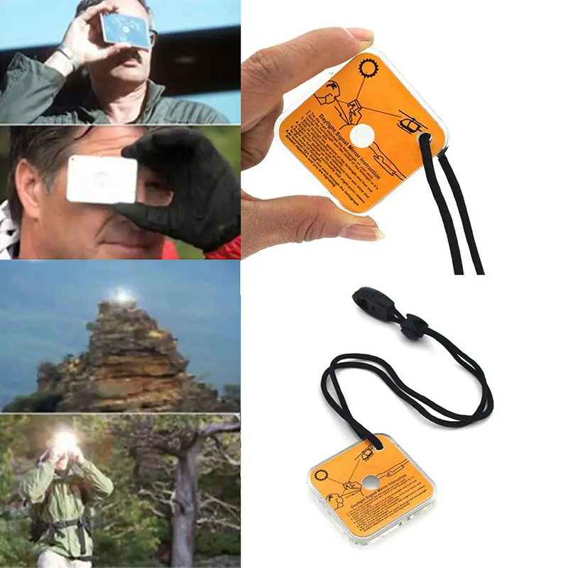 Светоотражающее Зеркало Для Выживания Для Активного Отдыха, Аварийный Кемпинг, Пеший Туризм