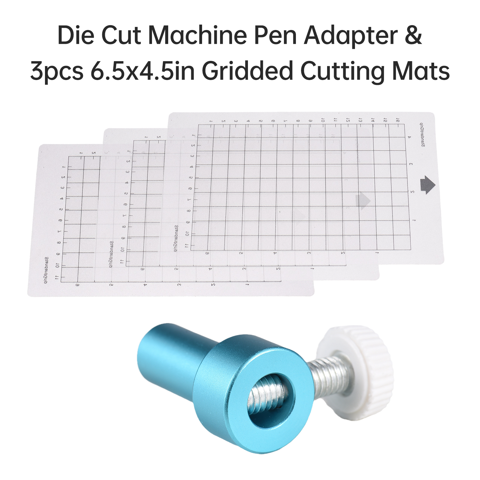 Stansmachine Pen Adapter met 3 stks Snijmat 6.5x4.5in voor CRICUT JOY Snijmachine Legering Penhouder voor 8mm Diameter