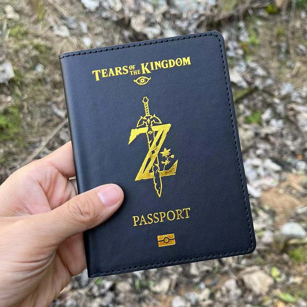 Funda para pasaporte Anime Tears of The Kingdoms Estuche de viaje para pasaportes