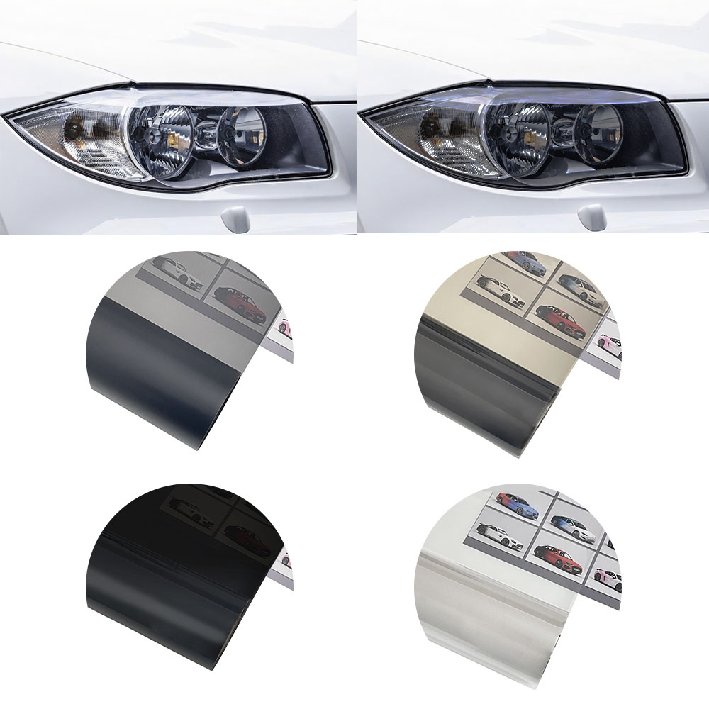 Película de luz de coche, luz antiniebla, luz trasera, tinte negro ahumado, película de vinilo autoadhesiva, envoltura de vinilo para motocicleta, decoración de coche