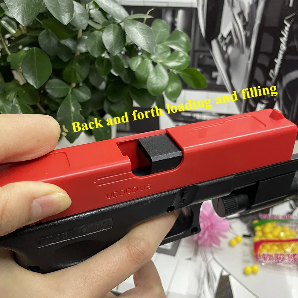 Soft Bullet Airsoft Pistol คู่มือ G17 ปืนของเล่น Lower นิตยสารเลเซอร์กีฬากลางแจ้ง CS เกมอาวุธสําหรับเด็กผู้ใหญ่ของขวัญ