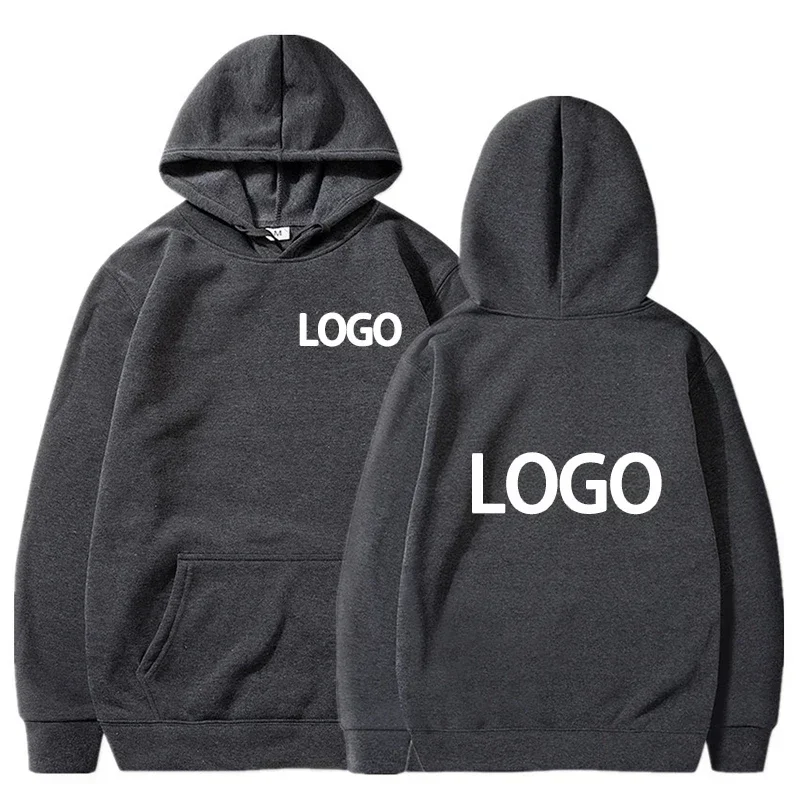 Pulôver com capuz masculino e feminino, roupas casuais soltas de equipe personalizada, moderno e personalizado 80% poliéster, 20% algodão