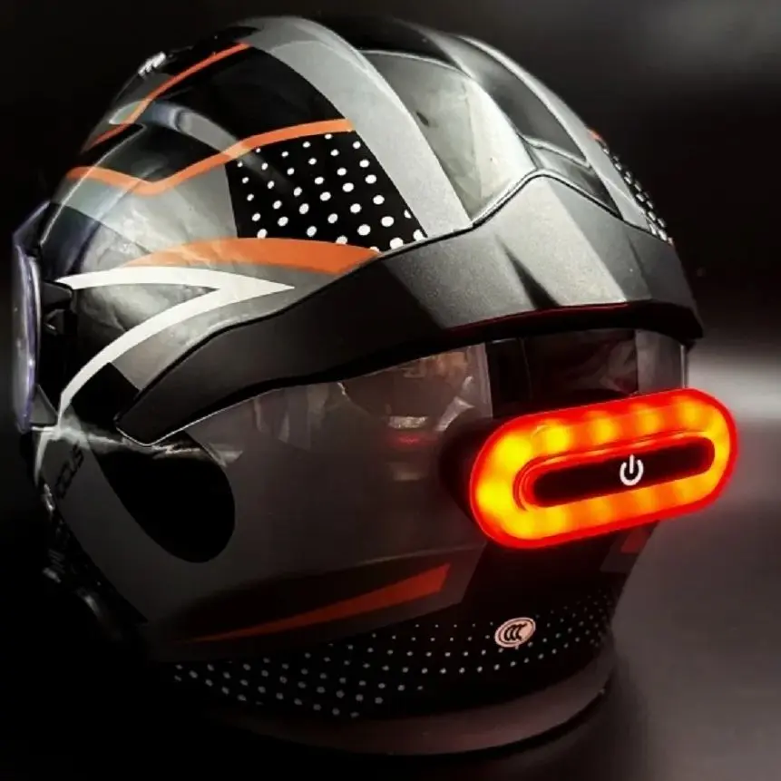 16 koralików do lampy kask rowerowy Led Light akumulatorowe tylne światło bezpieczeństwa rower akcesoria motocyklowe kask Moto kask USB światło