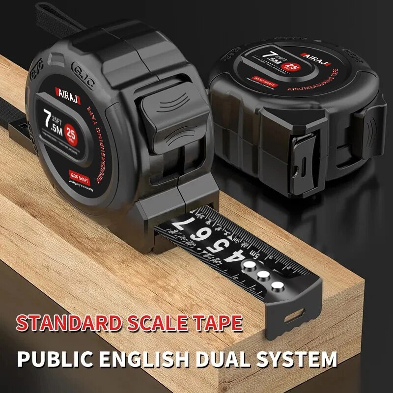 Herramientas de medición de alta precisión, regla de carpintería para el hogar, cinta métrica gruesa impermeable y anticorrosión, 3/5/7, 5/