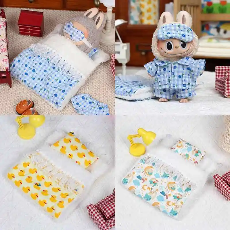 Labubu Popular Outfit Accessories Spring Autumn Pajama Collection Set for 17/38cm Labubu Doll Clothing Labubu Ropa