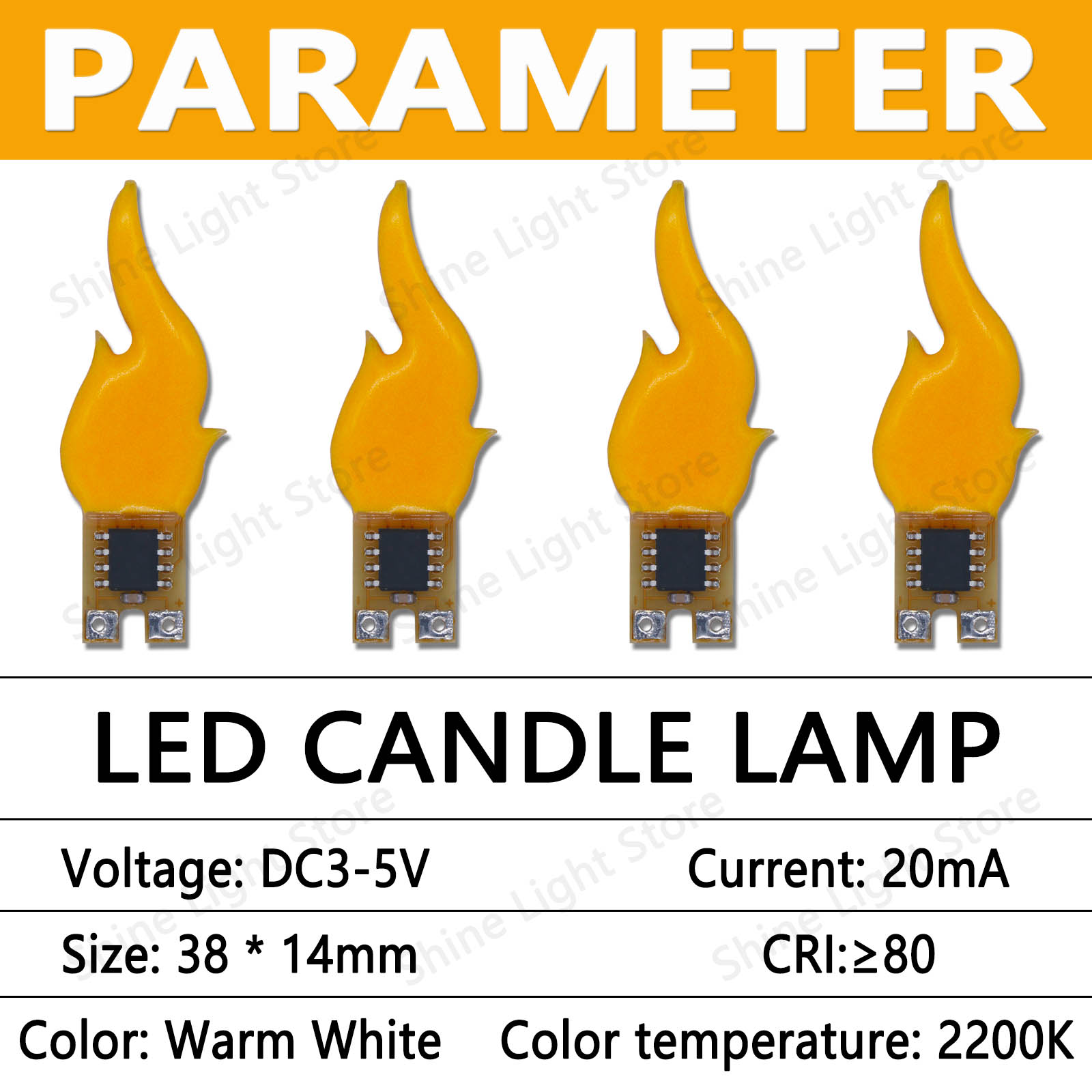LED 3v 5v กระพริบไฟเทียน COB LEDs เปลวไฟไฟ 2200K DC3-5V วันเกิดตกแต่งหลอดไฟไดโอดอุปกรณ์เสริม DIY