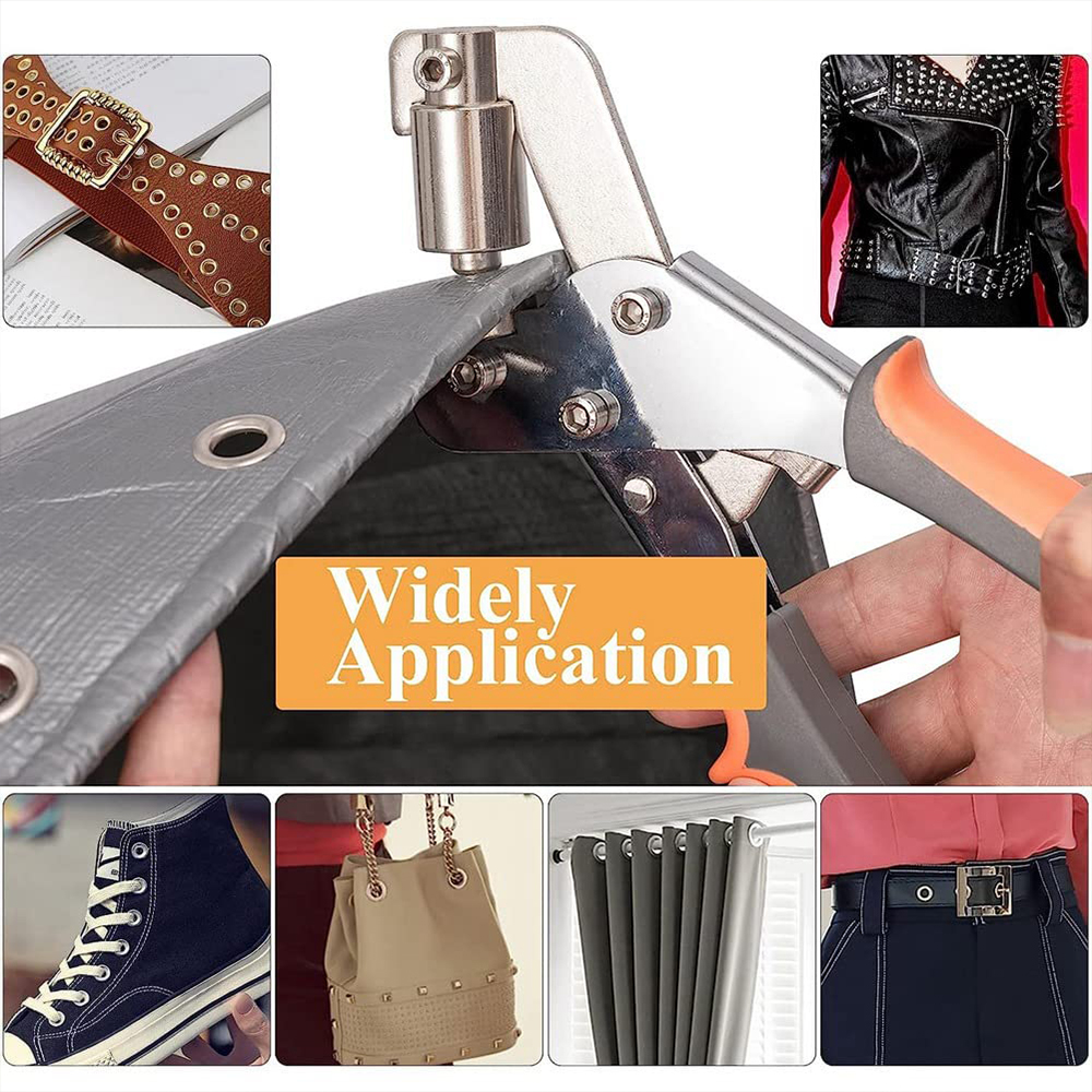 Eyelet Plier Tool Set Alicate Tool Botões De Costura De Metal Oco, Solid Prong, Press Studs, Snap Fasteners, Instalando Roupas, Sacos