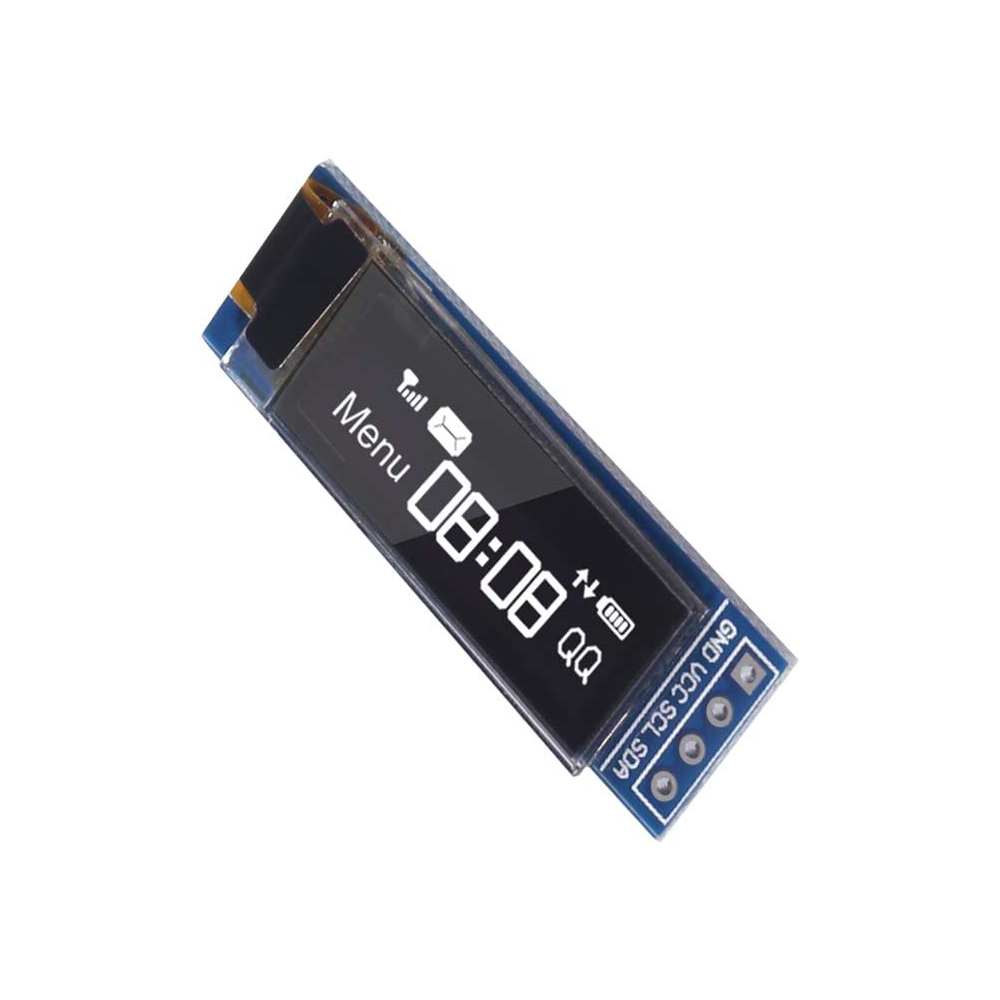 4 шт. Модуль дисплея I2C OLED 0,91 дюйма I2C SSD1306 Модуль OLED-дисплея Белый драйвер экрана I2C OLED DC 3,3 В ~ 5 В для Arduino