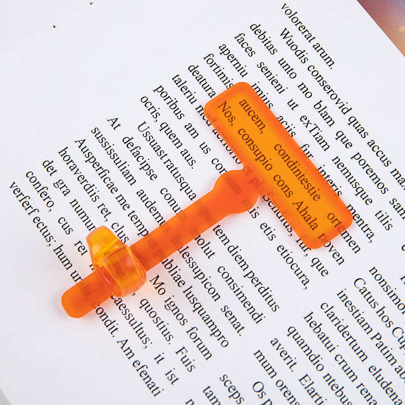 แถบอ่านหนังสือแบบมีไกด์ Finger Focus Highlighter Dyslexia เครื่องมือสําหรับเด็ก Early Readers เด็กอ่านแว่นขยาย