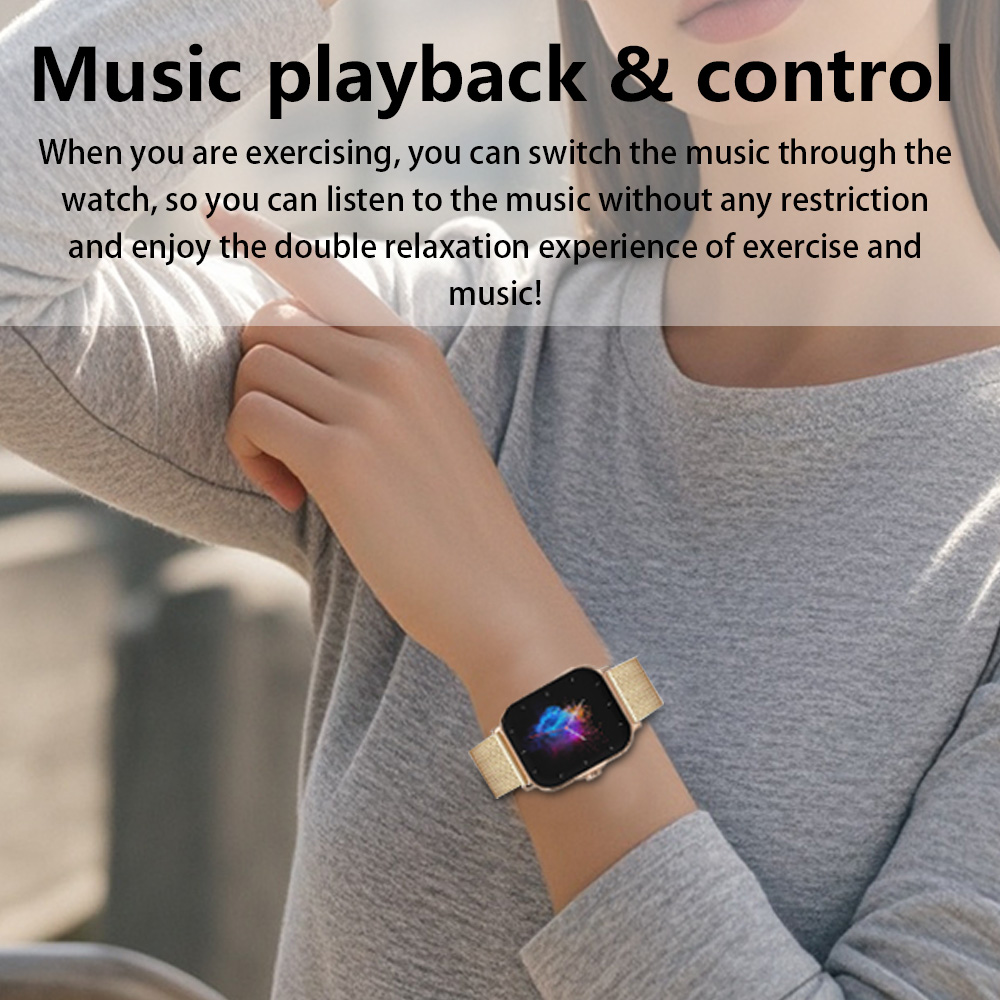 LAXASFIT 2024 nuevo reloj inteligente para hombres y mujeres regalo pantalla completamente táctil relojes deportivos Fitness BT llamada reloj inteligente Digital reloj de pulsera