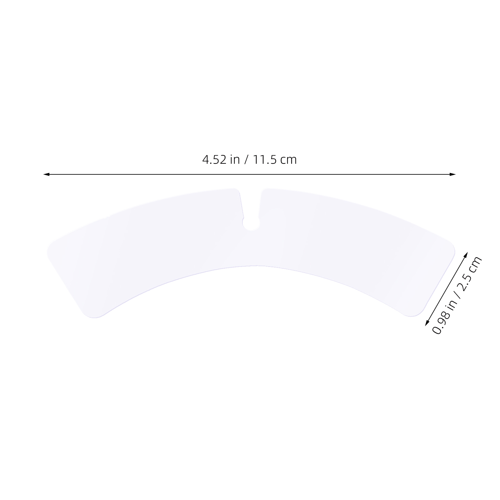 100 Pcs Collar Support Piece Dress Shirt Inserts Plastic Shaper for Mens Shirts Stays Women