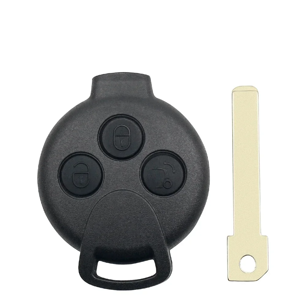KEYYOU For Mercedes Benz Smart Smart Fortwo 451 2007 2008 2009 2010 2011 2012 2013  3 Buttons ID46 Chip 433Mhz Remote Car Key
