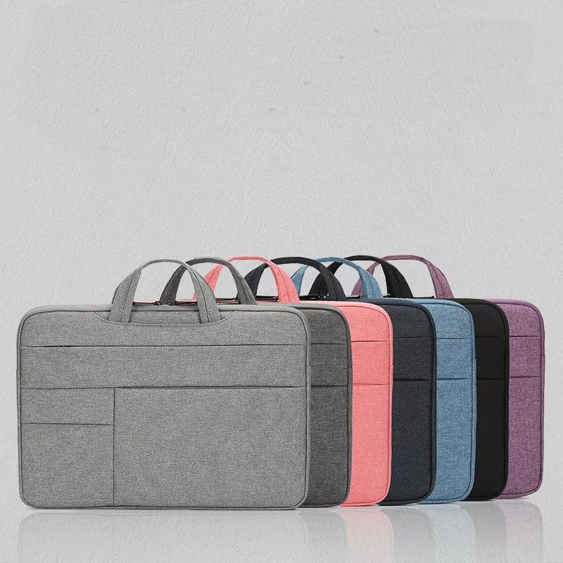 15.6Inch Laptop Hoesjes Draagbare Handtas Notebook Mouw Computer Tas Pad Waterdichte Aktetassen