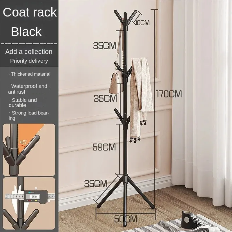 Clothes Rack Stand Tree Branch Shape Multi Hook Mobile and Convenient Coat Rack for Home Living Room Hangers Clothes Rack Stand