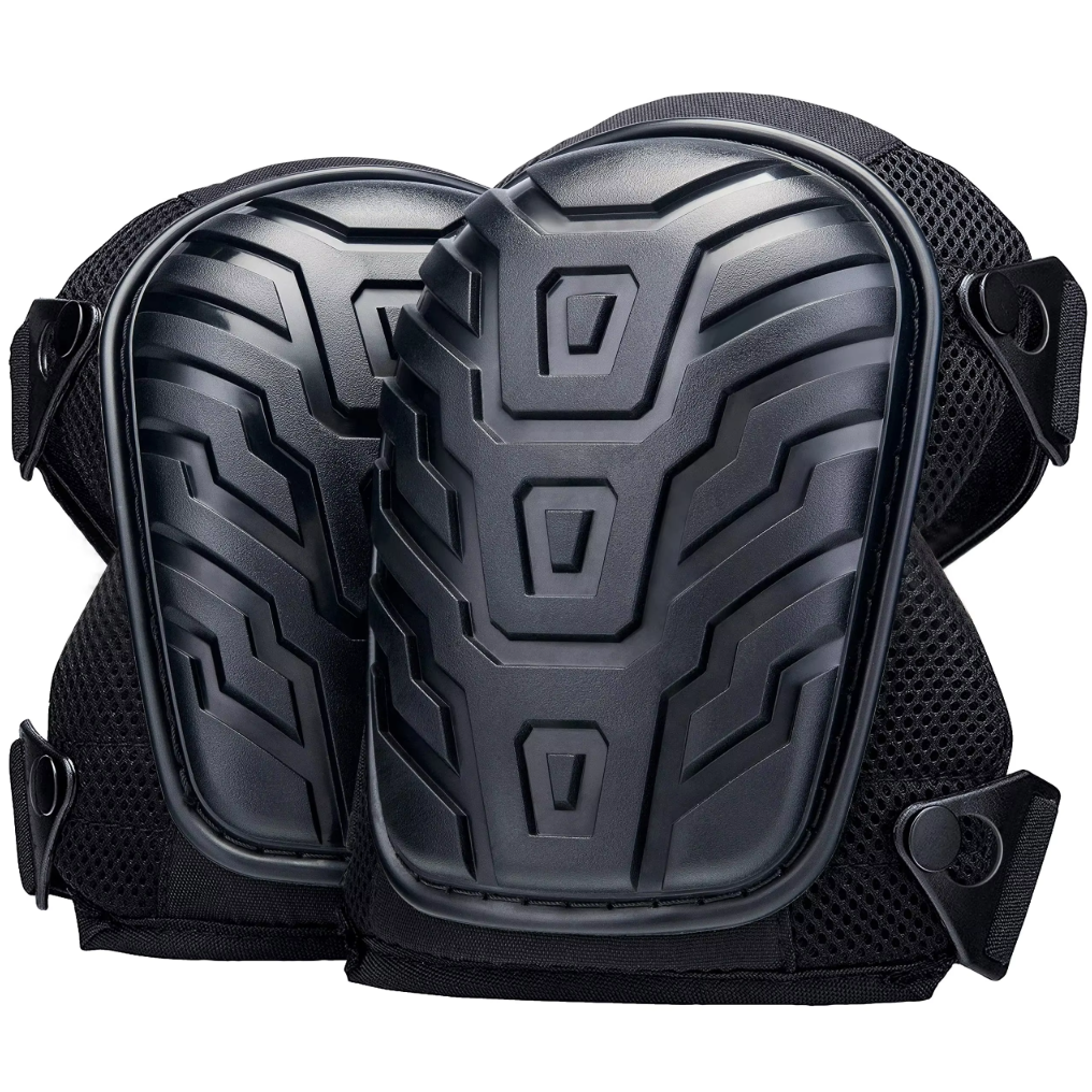 Ultra-Duty Adjustable Knee Pads for Work-Double Strap Design for Maximum Comfort&Safety in Construction,Gardening,Industrial Job