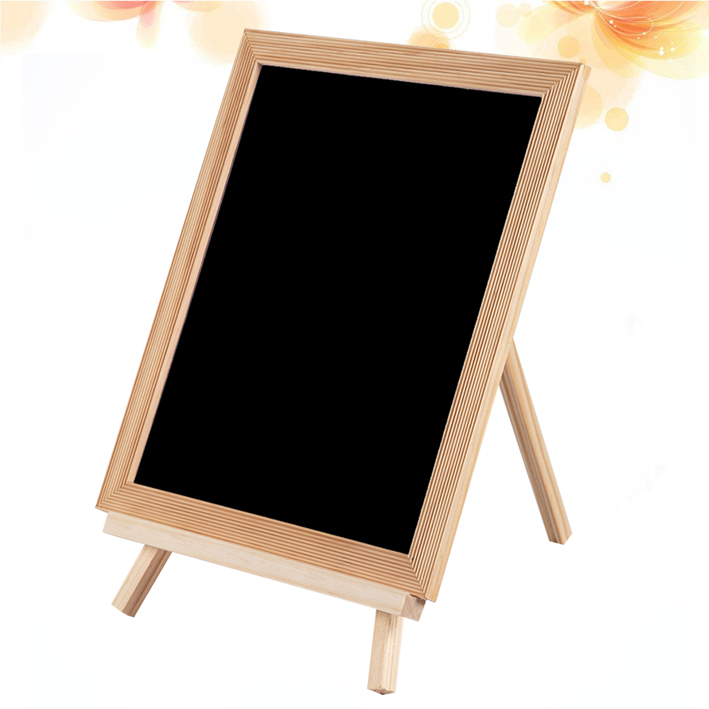 Blackboard Kids Standing Easel Drawing Board Wooden Painting Board Writing Blackboard Presentation Supplies