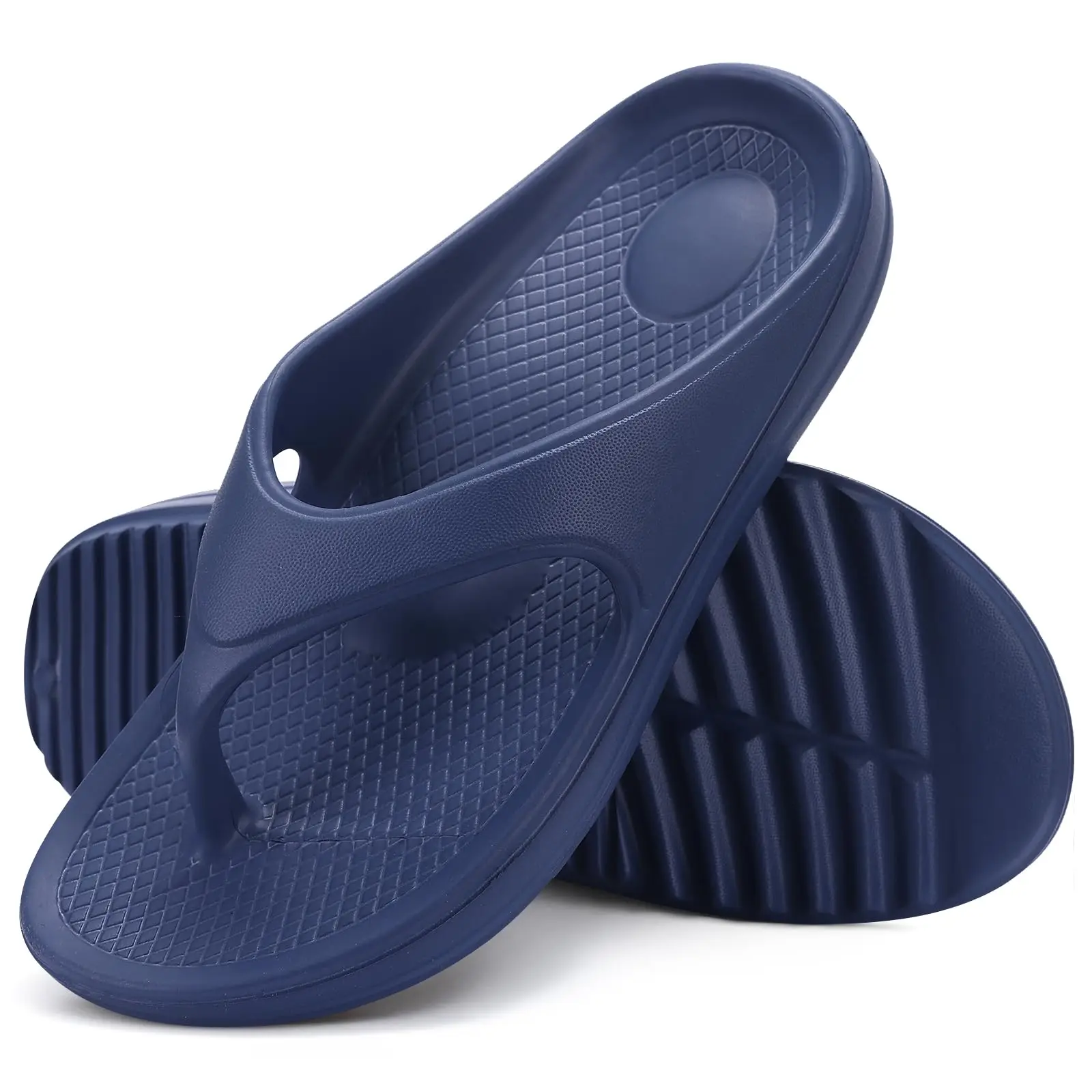 Shevalues Men's Orthopedic รองเท้าแตะแฟชั่นคู่ชายหาด Flip Flop ฤดูร้อนกลางแจ้งรองเท้าแตะนุ่ม Arch สนับสนุนสไลด์ห้องน้ํา