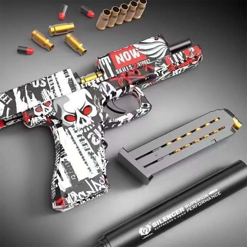 Shell Ejection Toy Gun with Soft Bullet Toy Guns for Boys Educational Model Greats Gifts for Kids Age 5+