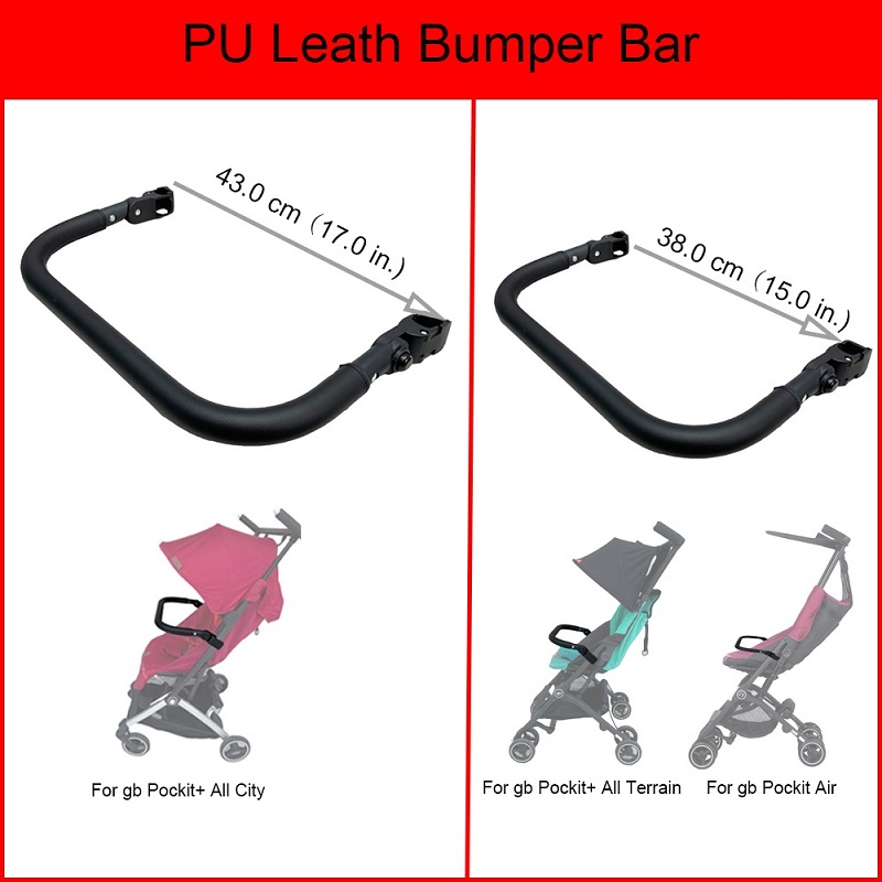 รถเข็นเด็กอุปกรณ์เสริมกันชนบาร์พวงมาลัยหนัง Handlail สำหรับ Gb Pockit + เมืองทั้งหมด,gb Pockit Air และ Gb Pockit + All-Terrain
