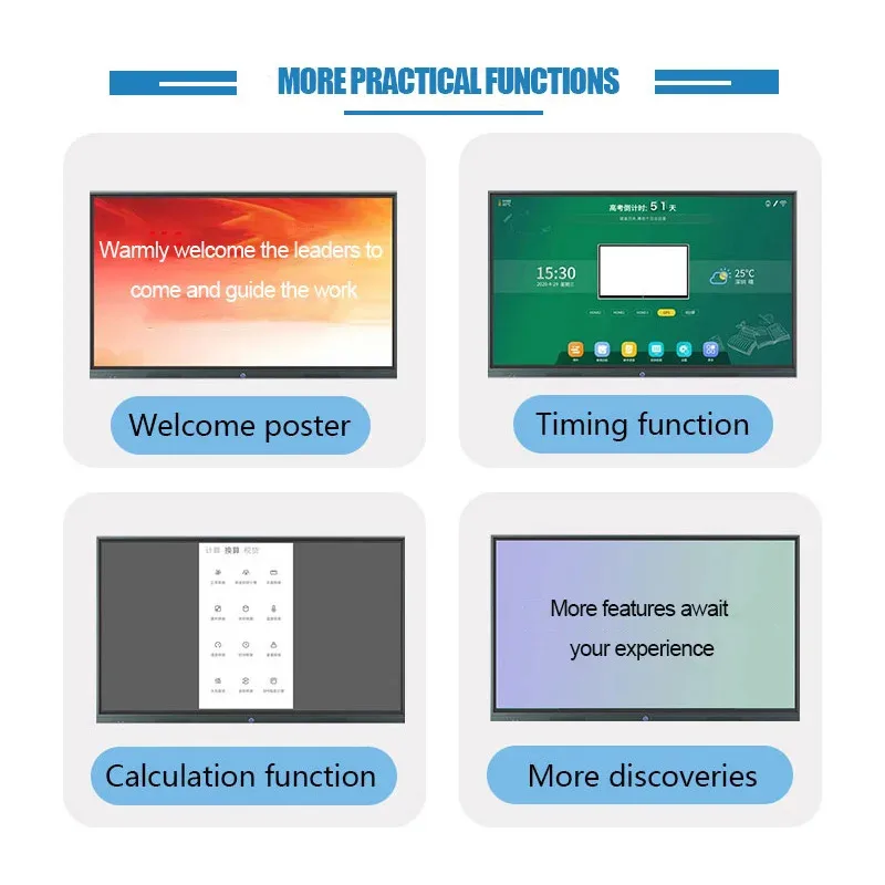 All In One Computer Touch Screen Smart Meeting Conference Interactive Machine Led Interactive Education School Teaching