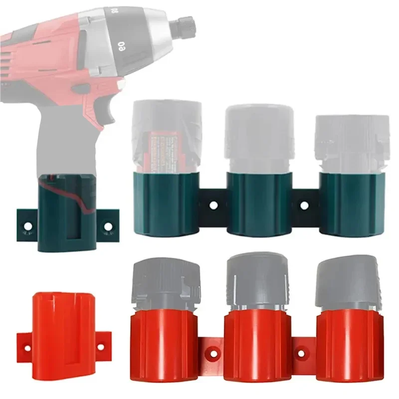 แบตเตอรี่ผู้ถือเครื่องมือสําหรับMakitaสําหรับMilwaukeeสําหรับBosch 10.8V 12V,ติดผนังแบตเตอรี่เครื่องมือBracket Display Rack