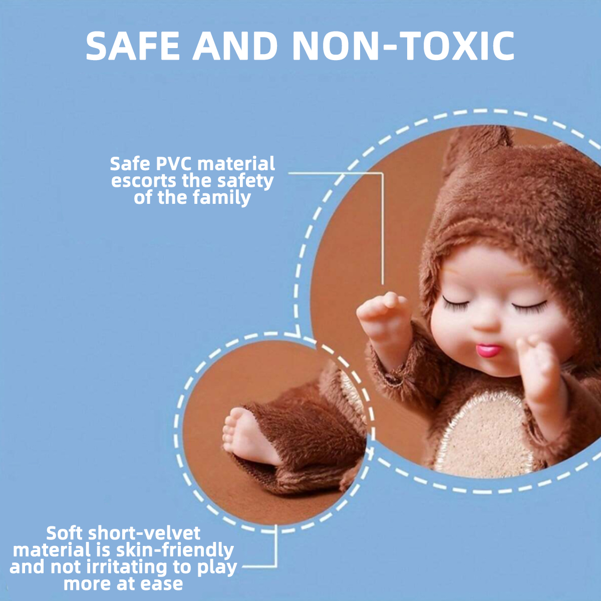 1/6 pièces 4 pouces Mini Reborn bébé poupées ensemble de jouets réaliste bébé poupée avec des vêtements d'animaux mignons cadeaux pour anniversaire noël exquis