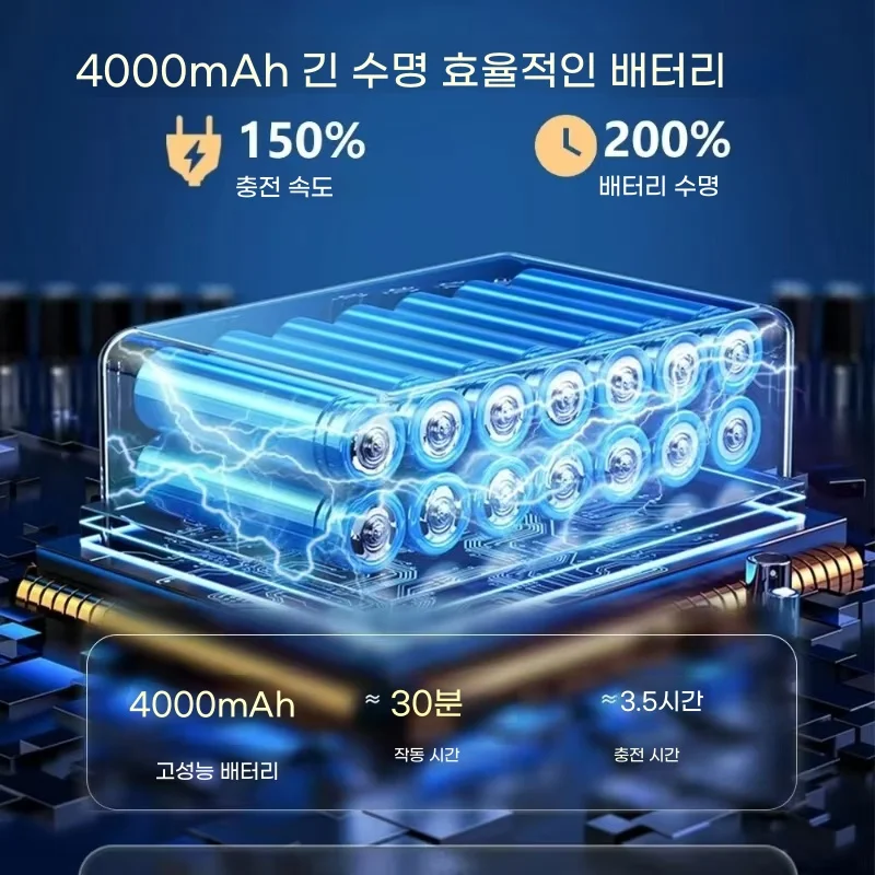 CENRR 98000PA 미니 자동차 진공 청소기 무선 강력한 무선 자동차 청소기 휴대용 공기 총 휴대용 진공 청소기