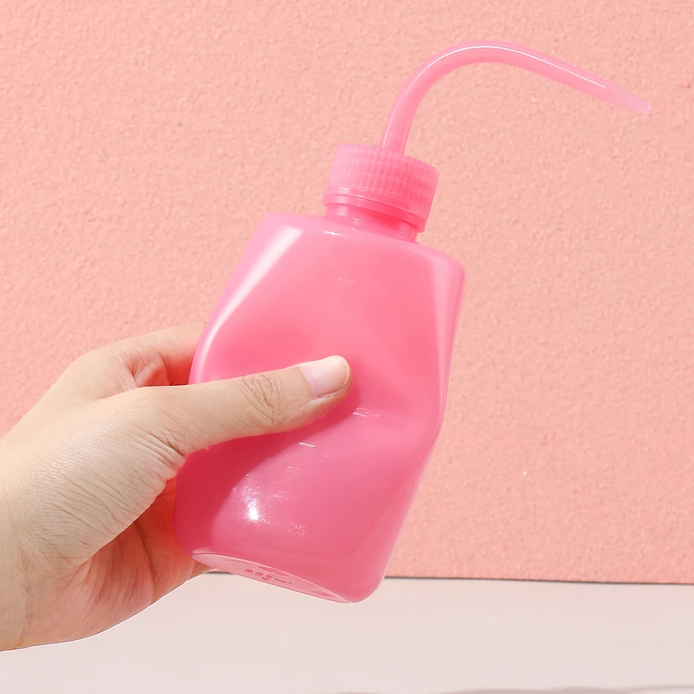 Bottiglie di acqua da spremere sfuse da 250 ml per liquidi con bocca stretta e scala per strumenti di irrigazione per bottiglie di risciacquo, irrigazione delle piante