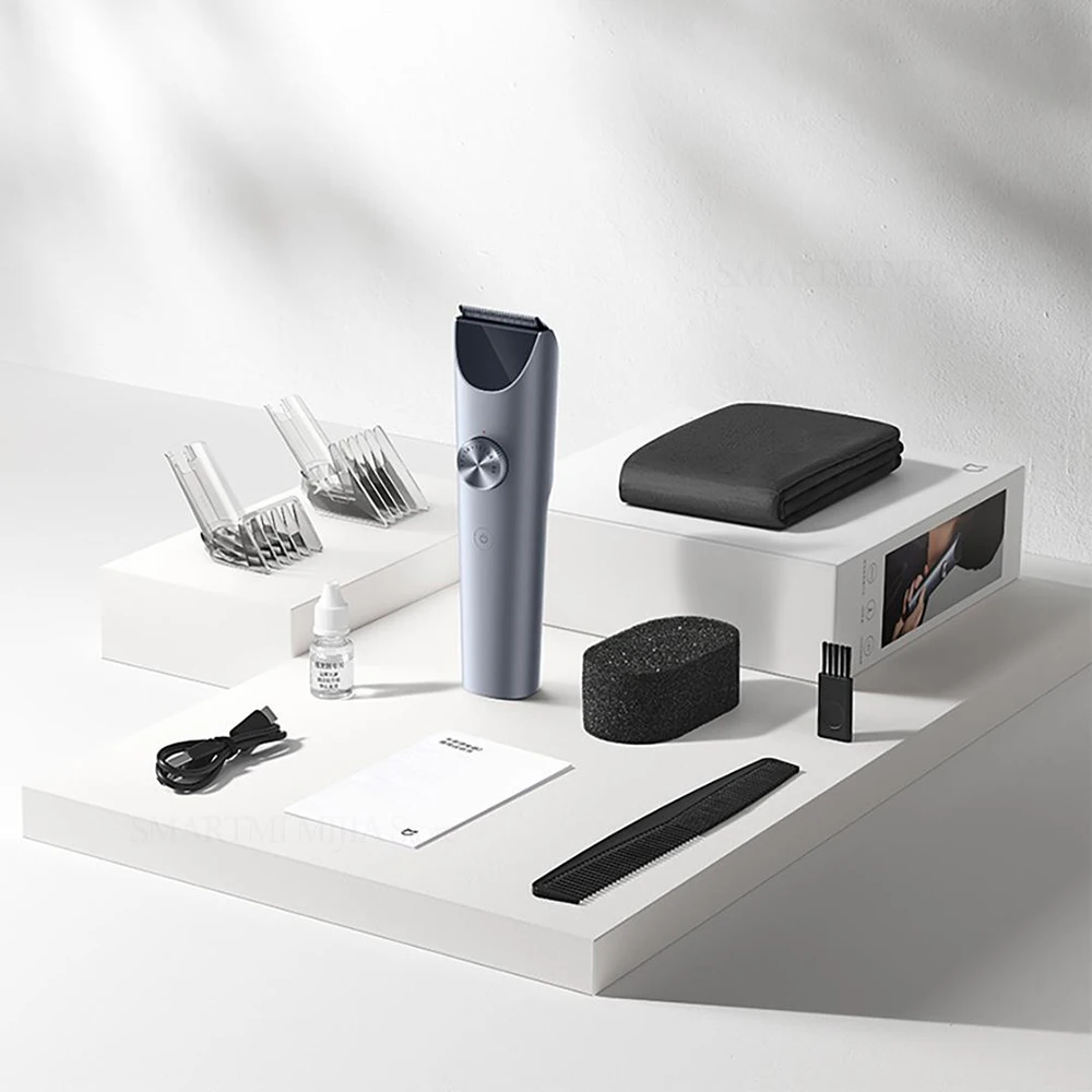 XIAOMI MIJIA Tondeuse 2-snijmachine Trimmer Professionele tondeuse Mes van titaniumlegering Oplaadbare kapper Scheerapparaatsnijder