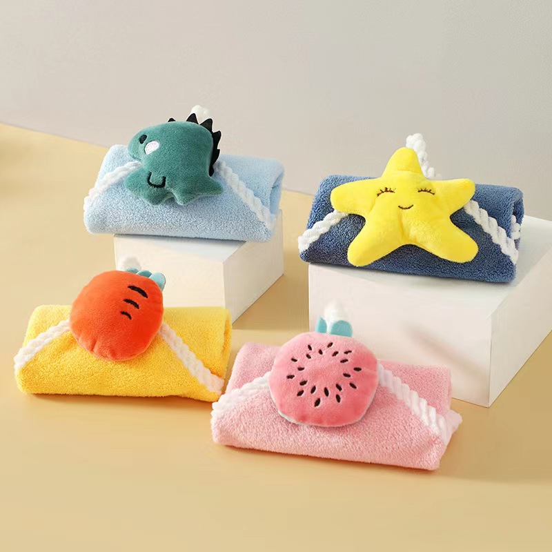 Toallas de mano bonitas, toalla de cocina de microfibra súper absorbente, fuerte absorción de agua, toallita de secado rápido, toallas pequeñas para niños