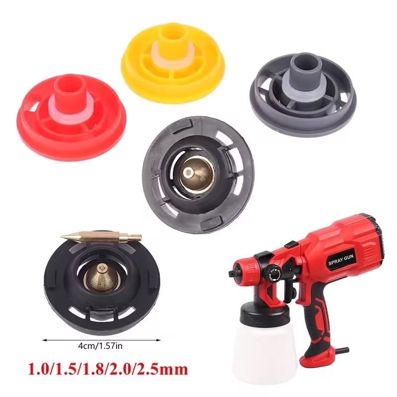 Electric Spray Paint Nozzles 0.5/1/1.8/2.5mm Spray Pro Painting Nozzle Paint Sprayer Tip Old Damaged Airbrush Nozzle