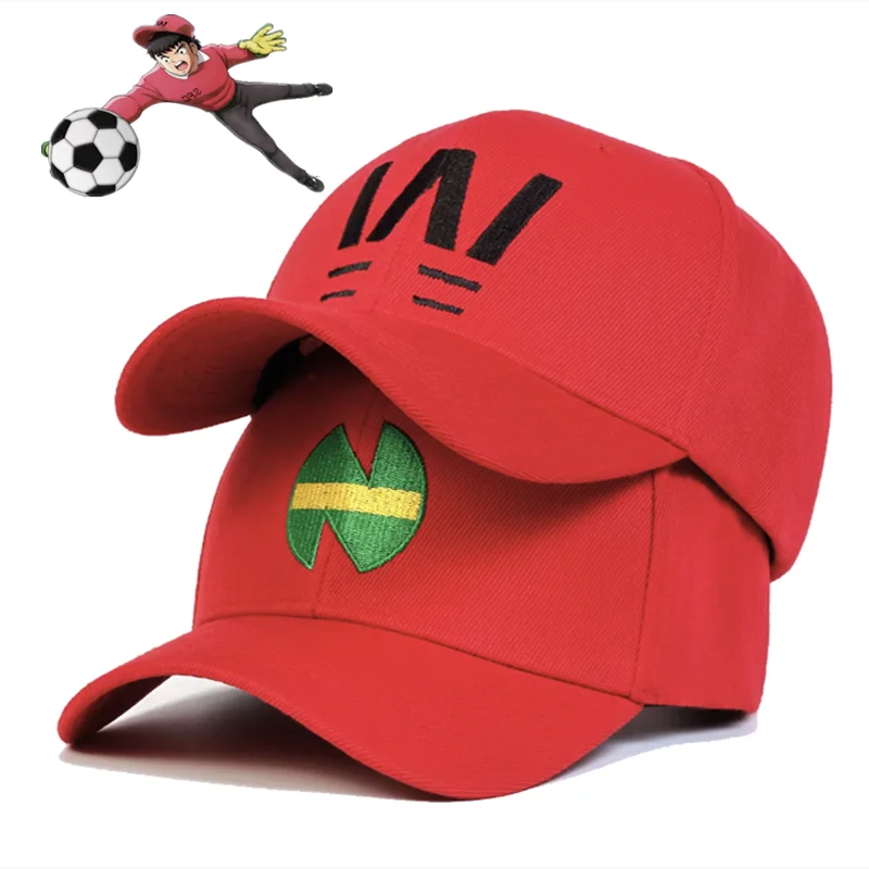 Cappello da esterno Capitan Tsubasa Team Logo Cappello Wakabayashi Genzo Cosplay Berretto da baseball ricamato unisex Cappello da sole Regali