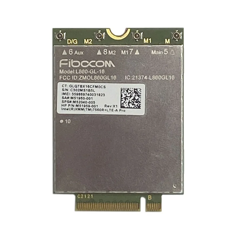 Módulo Fibocom L860-GL-16 LTE CAT16 para módulo 4G 5G L860