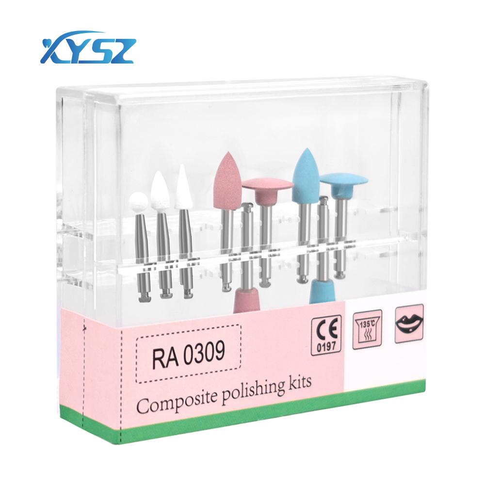 ทันตกรรมคอมโพสิตขัดสําหรับ Handpiece ความเร็วต่ํา Contra ANGLE ชุด RA0309 เรซิ่นขัดชุดขัดทันตกรรมวัสดุ