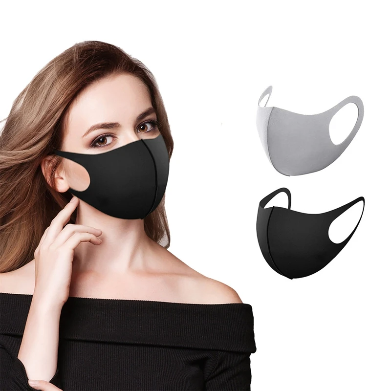 5/10 PIÈCES Mode Solide Earloop Masque Printemps Anti-Poussière Lavable Réutilisable Masque Unisexe Voyage En Plein Air Masque Respirant