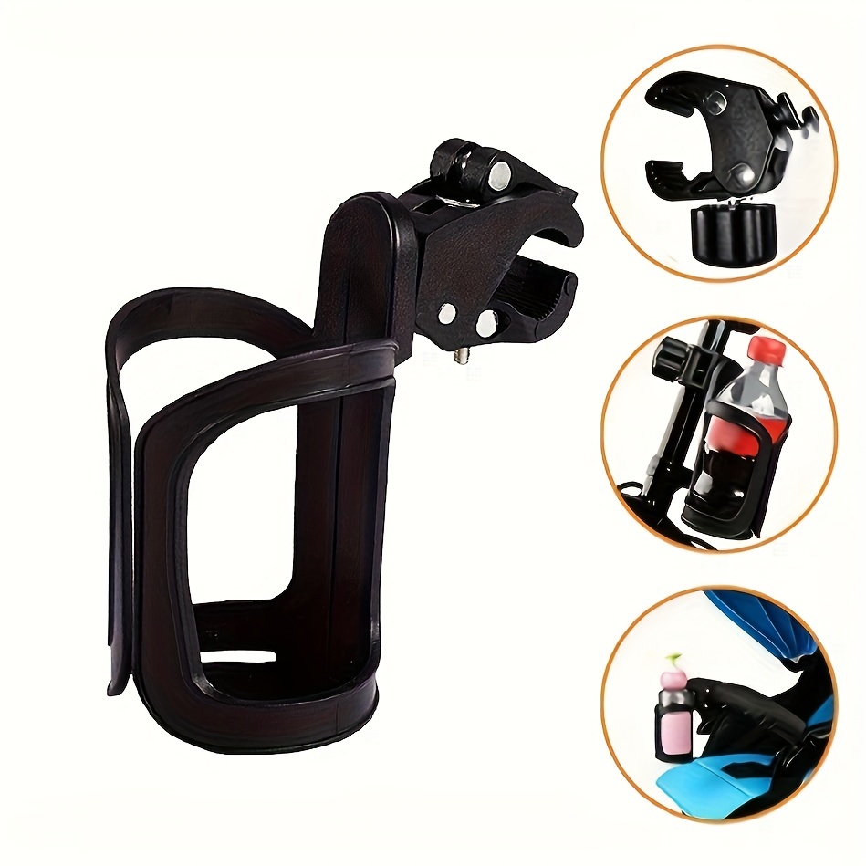 Suporte de copo de bicicleta, suporte de garrafa de água de bicicleta, suporte de copo de rotação universal de 360 graus para bicicleta, carrinho, scooter, walker, wh