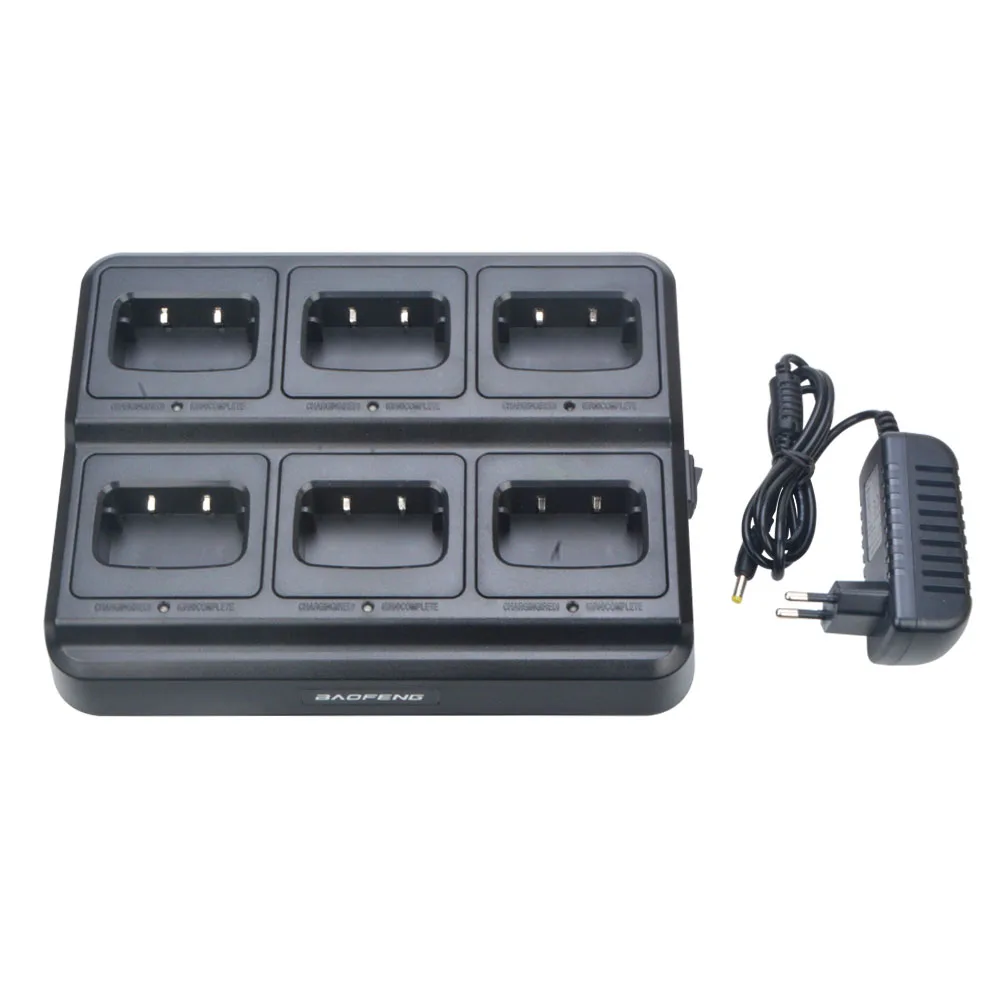 Baofeng BF-888S BF-888H BF-88E BF-777S BF-666S Walkie Talkie Sechs-Wege-Ladegerät 6-Taschen-Multi-Unit-Ladegerät 110-240 V