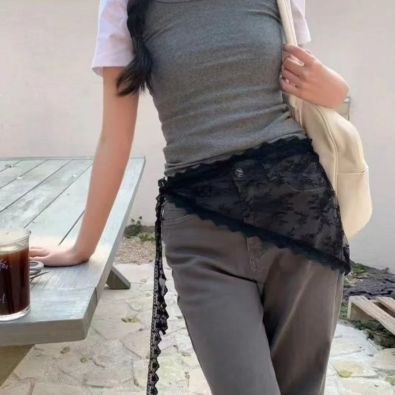 Spitzen-Haargummis für Frauen, elastische Haarbänder, Pferdeschwanzhalter, Krawatte, einfarbig, Haarband, Haargummi, Gummibänder, Damen-Haarring