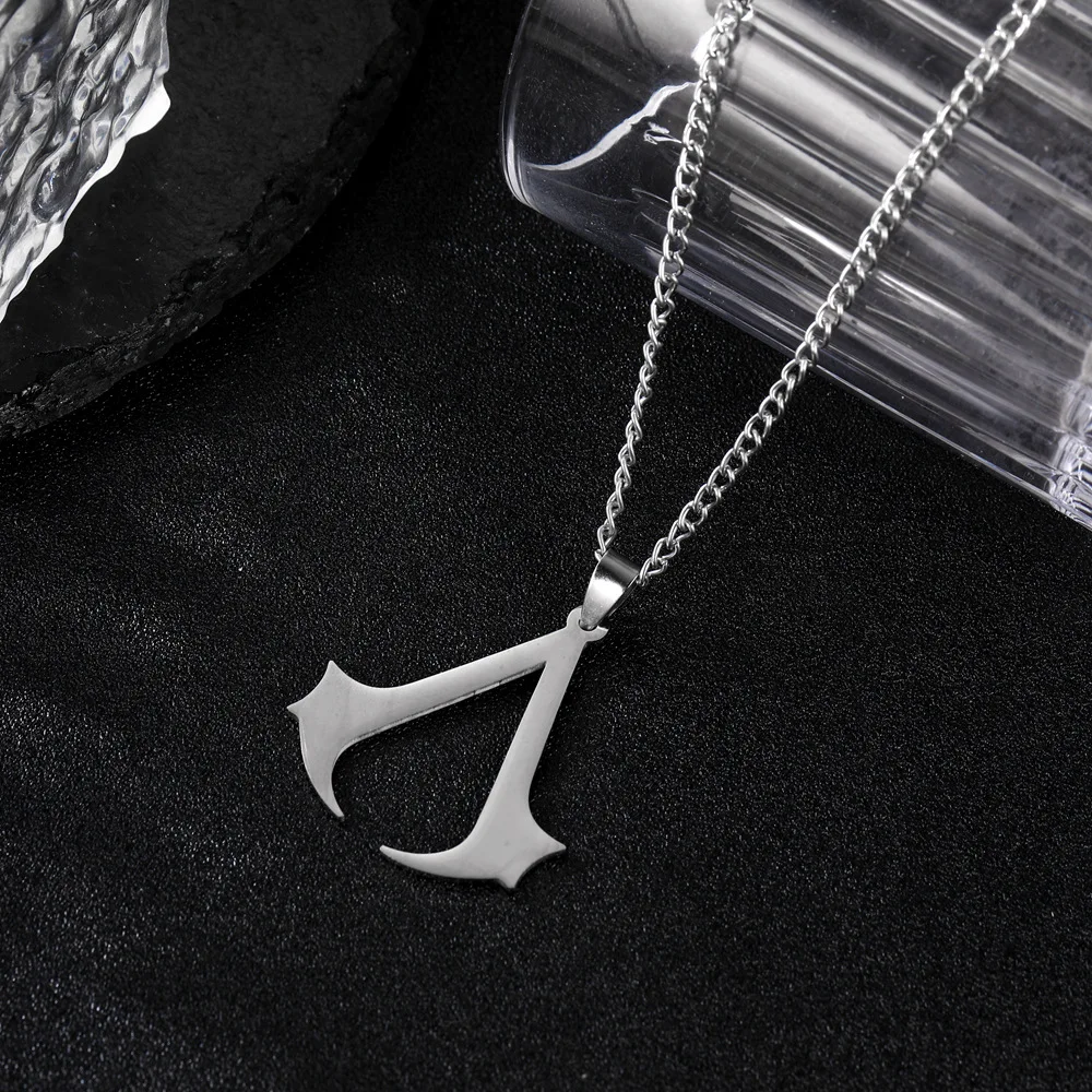 Colgante de acero inoxidable Assassin Syndicate Creed DIY, juego de película, Anime, collar de Cosplay, regalo de joyería para hombres