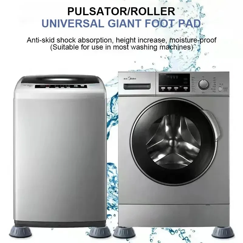 4 Stuks Schokbestendig En Geluidsreducerende Wasmachine Droger Beugel Anti Slip Rubberen Wasmachine Voet Wasmachine Stabilisator